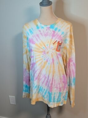 Ripndip Pastel Tie-Dye Long Sleeve Tee - Yellow, Pink, Blue